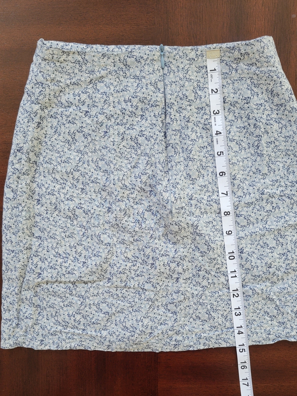 Brandy Melville Light Blue Floral Skirt
